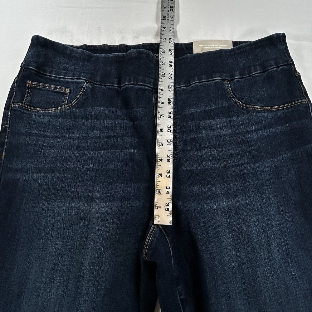 NEW Chico's Women's 3R Basic XL Jackson Indigo Pull On Jegging Jeans Dark Wash - Picture 5 of 10